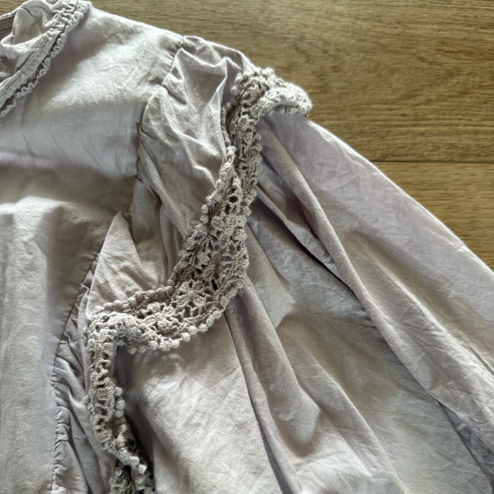 Mango Light Purple Ruffle Blouse - Picture 4 of 5